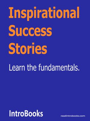 cover image of Inspirational Success Stories
